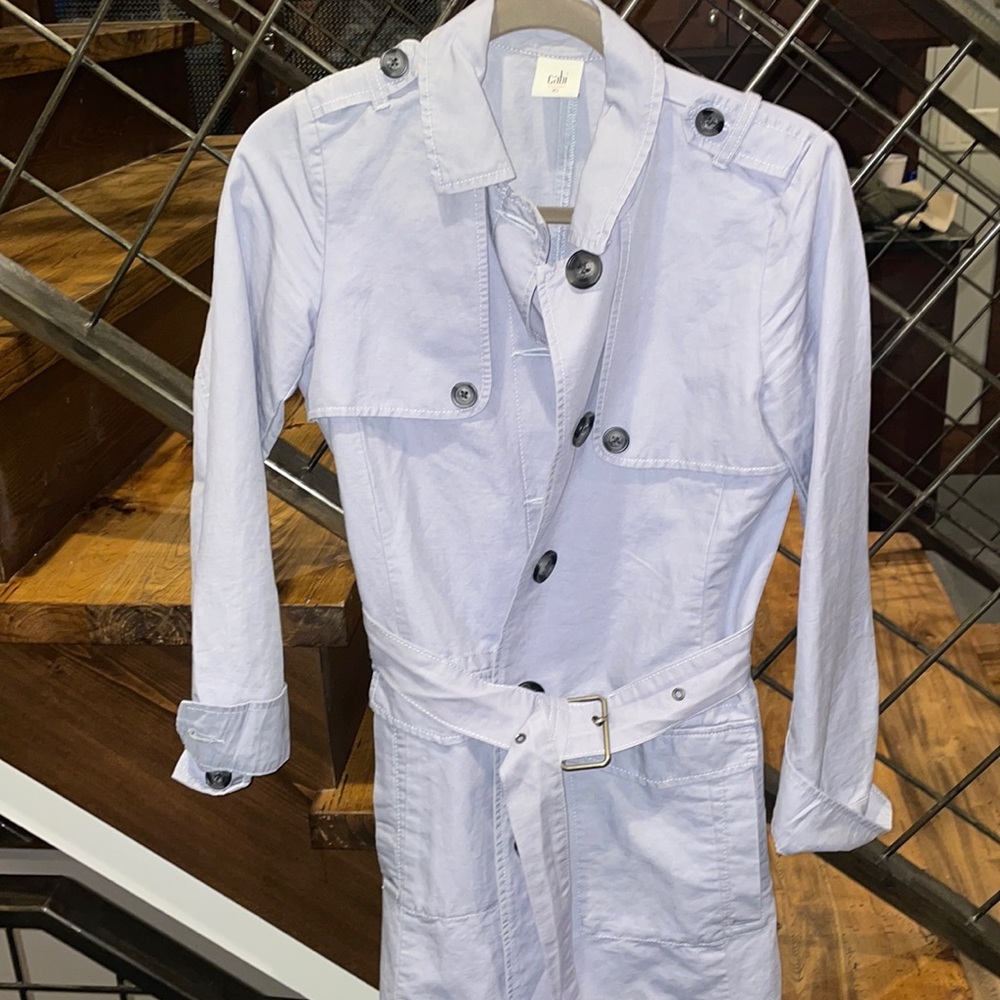 Cabi Periwinkle Trench Coat